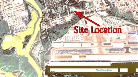 Topographic map of area