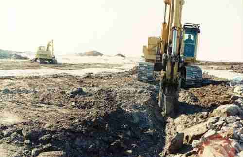 excavating trough