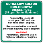 15ppm nonhighway label 15ppm nonhighway label