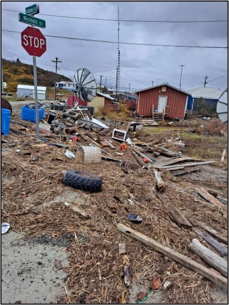 Flood Debris in Golovin